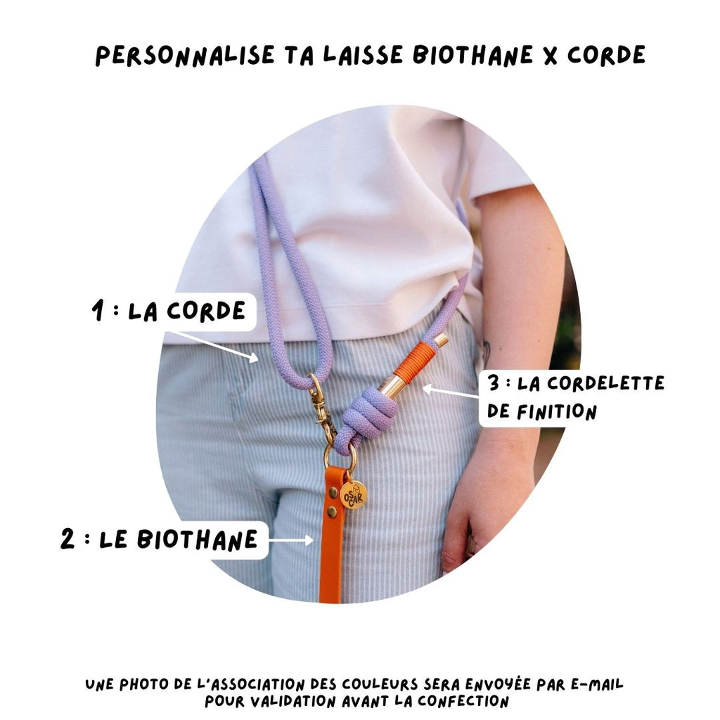 Laisse multi-positions à personnaliser