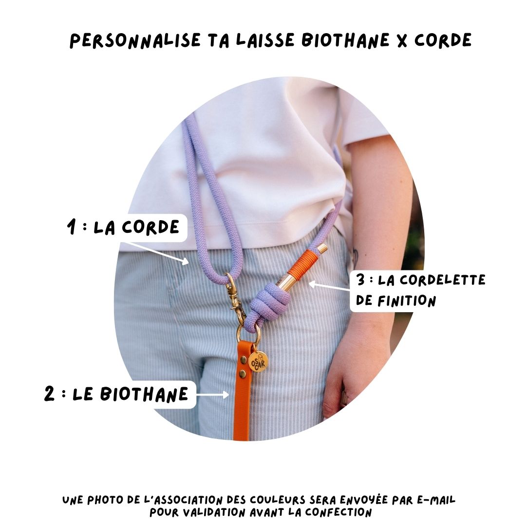 Laisse multi-positions à personnaliser