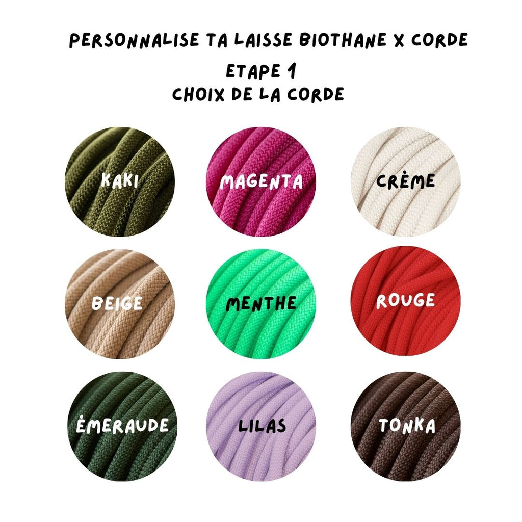 Laisse multi-positions à personnaliser