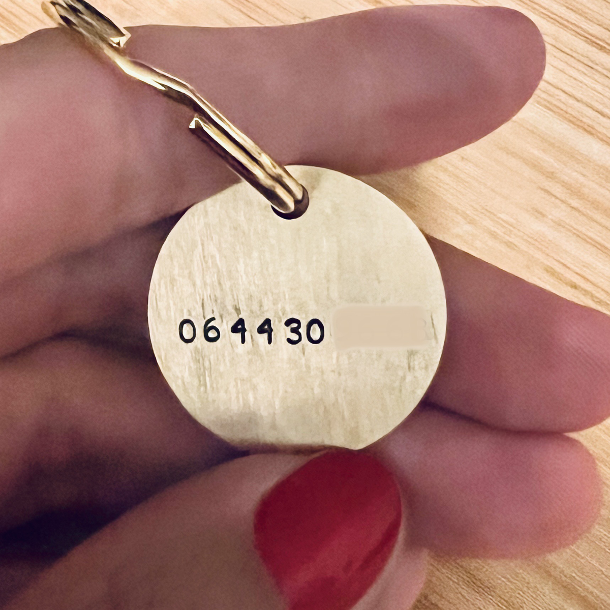 Médaille gravée pour chien