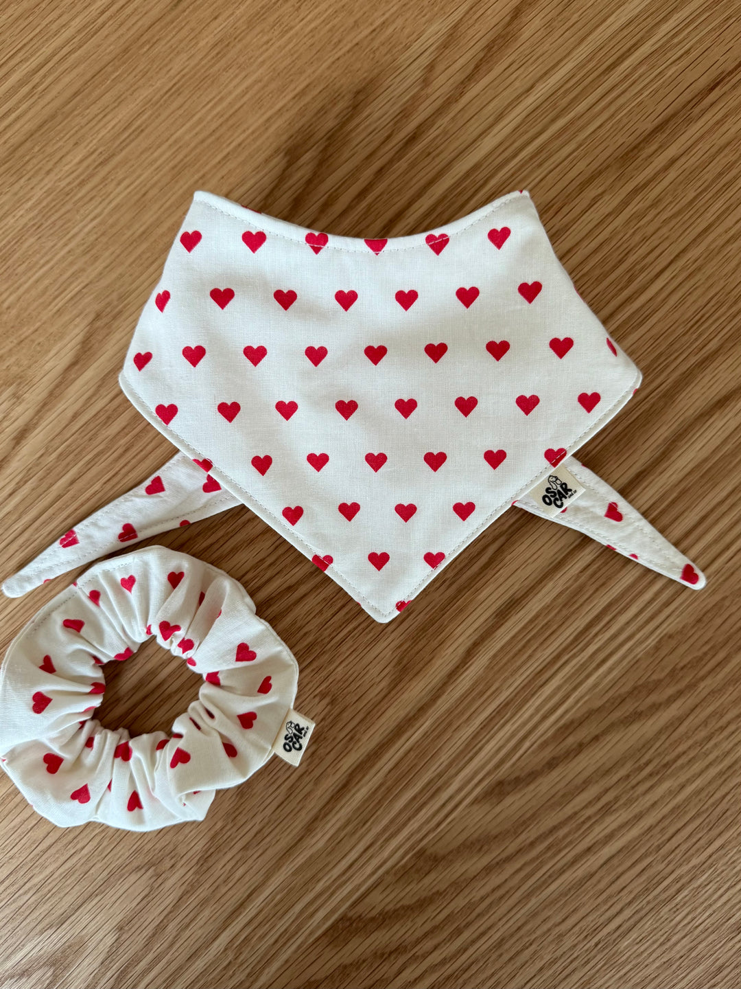 Capsule Saint Valenchien : bandana à nouer + chouchou