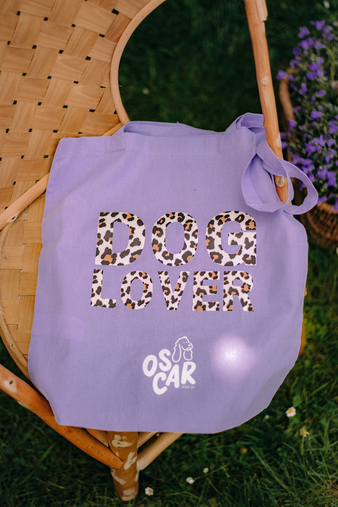 Sac DOG LOVER lilas/léopard