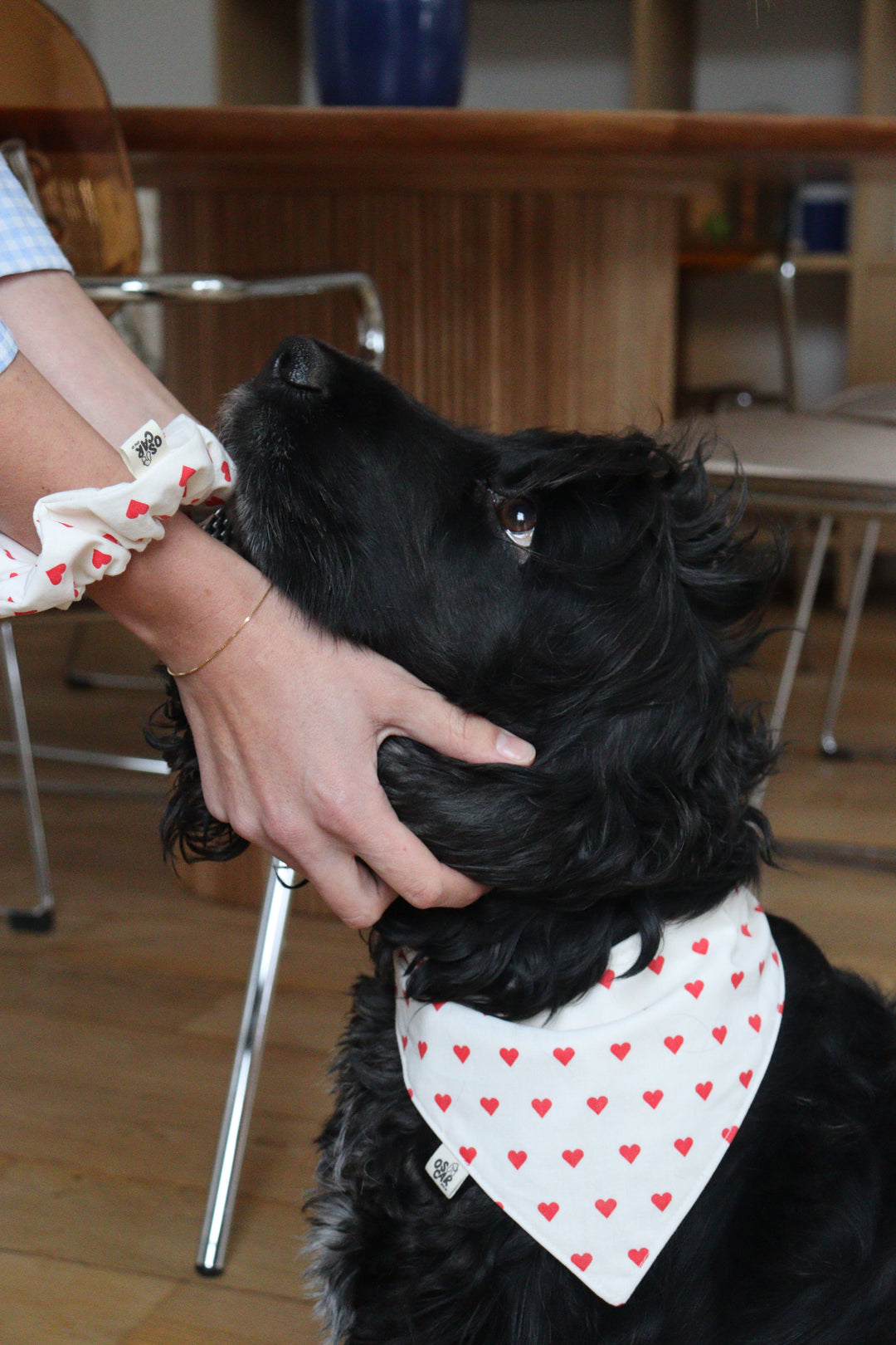 Capsule Saint Valenchien : bandana à nouer + chouchou