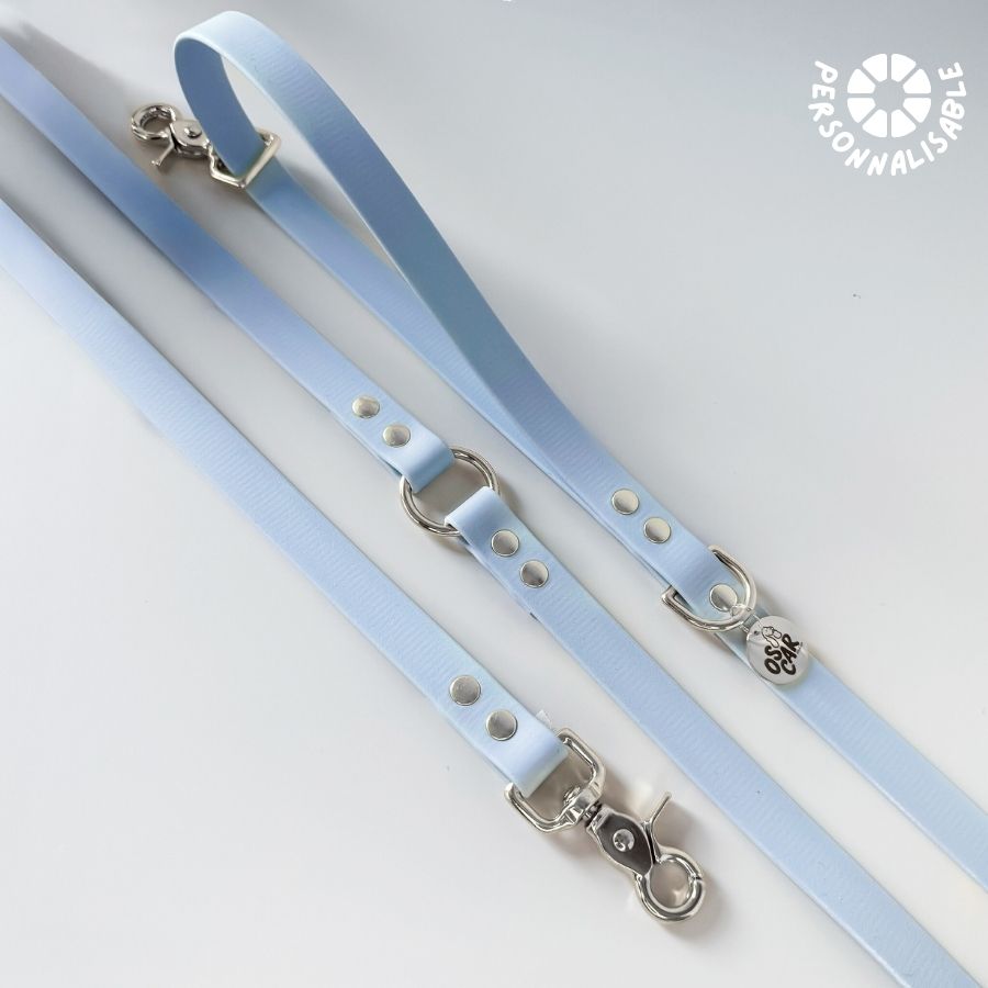 Laisse multi-positions Bleu Pastel